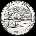 *25 Centov USA 2014 S, Great Sand Dunes