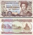 *20 falklandských libier Falklandské ostrovy 2011, P19 UNC *20 falklandských libier Falklandské ostrovy 2011, P19 UNC