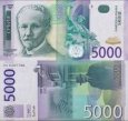 *5000 srbských dinárov Srbsko 2003, P45a UNC *5000 srbských dinárov Srbsko 2003, P45a UNC