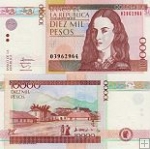 *10 000 Pesos Kolumbia 2001-2013 UNC