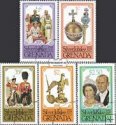 *Známky Grenada 1977 Strieborné jubileum, razítkovaná séria