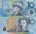 *10 Dolárov Austrália 1993 P52 UNC, polymer