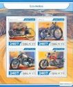 *Známky Džibutsko 2017 Motocykle hárček MNH