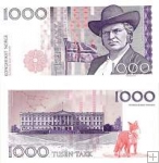 *1000 Kroner 2016 Nórsko B. Bjørnson, Private Issue Gábriš
