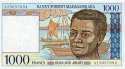 *1000 Francs=200 Ariary Madagaskar 1994, P76b UNC
