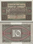 *10 Mariek Nemecko 1920, P67a VF