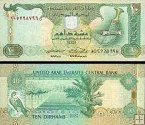 *10 Dirhamov Spojené arabské emiráty 1998-2007, P20 UNC