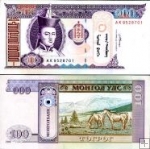 *100 Tugrik Mongolsko 2008, P65b UNC