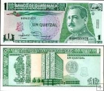 *1 Quetzal Guatemala 1991-1992, P73 UNC