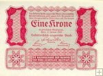 1 Krone Rakúsko 1922, P73 UNC