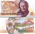 *20 libier Falklandské ostrovy 2025, P21 UNC, Charles III *20 libier Falklandské ostrovy 2025, P21 UNC, Charles III