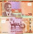 *20 Dolárov Namíbia 2015-22, P17 UNC *20 Dolárov Namíbia 2015-22, P17 UNC