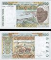 *500 Frankov Burkina Faso 1999, P310Cj UNC