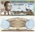 *100 Frankov Kongo 1962 P6a F *100 Frankov Kongo 1962 P6a F