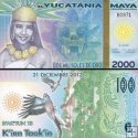 *2000 Soles De Oro Mayan Yucatan 2012 UNC Polymer