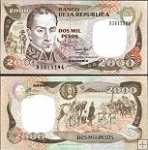 *2000 Pesos Kolumbia 1994, P439b UNC