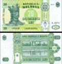 *20 Lei Moldavsko 2010, P13i UNC