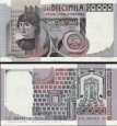 *10 000 Lír Taliansko 1976-84, P106 UNC, Andrea del Castagno *10 000 Lír Taliansko 1976-84, P106 UNC, Andrea del Castagno