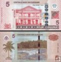 *5 Dolárov Surinam 2012, P162b UNC