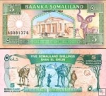 *5 Šilingov Somaliland 1994, P1a UNC