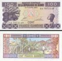 *100 Frankov Guinea 1985, P30 UNC