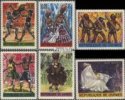 *Známky Guinea 1966 Tance Guinei, razítkovaná séria *Známky Guinea 1966 Tance Guinei, razítkovaná séria