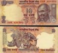 *10 Rupií India 2006-12, P95 UNC