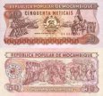 *50 Meticais Mozambik 1983-1986, P129 UNC *50 Meticais Mozambik 1983-1986, P129 UNC