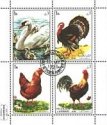 *Známky Sharjah 1972 Vtáci - hydina, razítkovaný hárok *Známky Sharjah 1972 Vtáci - hydina, razítkovaný hárok