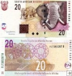 *20 Randov Južná Afrika 2005-2009, P129 UNC