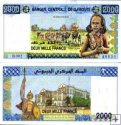 *2000 džibutských frankov Džibutsko 2002-9, P43 UNC