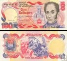 *100 Bolivares Venezuela 1980, P59a UNC