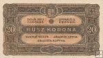 *20 maďarských korún Maďarsko 1920 P61 XF