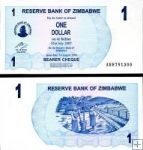 *1 Dolár Zimbabwe 2006, P37 UNC