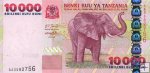 *10 000 Shillings Tanzánia 2003, slon P39 UNC