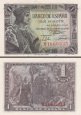 *1 Peseta Španielsko 1943, P126a AU *1 Peseta Španielsko 1943, P126a AU