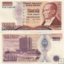 *20 000 Lír Turecko 1970 (1995), P202 UNC