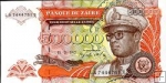 *500 000 Zaires Zair 1992, P43 UNC