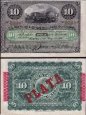 *10 Pesos Kuba 1896 P49d PLATA XF *10 Pesos Kuba 1896 P49d PLATA XF