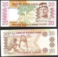 **20 Leones Sierra Leone 1984, P14b UNC