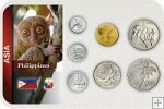 Sada 7 ks mincí Filipíny 1 Sentimos-2 Pesos 1983 - 1994 v blistr