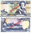 *20 Libier Jersey 1993, specimen, P23s UNC, SPECIMEN *20 Libier Jersey 1993, specimen, P23s UNC, SPECIMEN