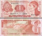 *1 Lempira Honduras 1989, P68c UNC