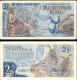 *2 1/2 Rupie Indonézia 1961, P79 AU *2 1/2 Rupie Indonézia 1961, P79 AU
