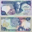 *10 Dinárov Tunisko 1983, P80 UNC *10 Dinárov Tunisko 1983, P80 UNC