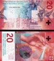*20 Frankov Švajčiarsko 2015-2021 P76 UNC