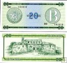 *20 Pesos Kuba 1985, FX9 UNC, Foreign Exchange Certificates
