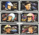 *Známky Ajman 1971 Automobiloví závodníci, razítkovaná séria