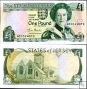 *1 Libra Jersey 2000, P26 UNC, Elizabeth II.