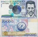 *20 000 Pesos Kolumbia 1998-2000, P448 UNC